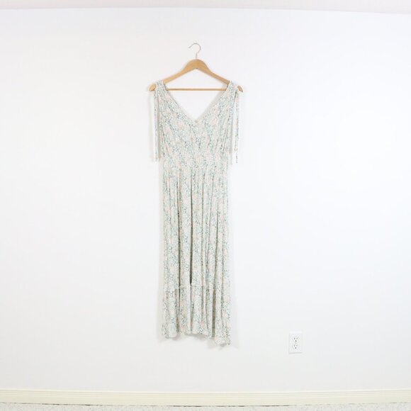 *DEX Green and Pink Floral Maxi Dress - Picture 3 of 8